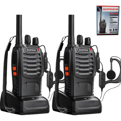 2 Handies Walkie Talkie Baofeng Bf888s / 1 A 3 Km