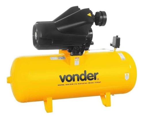 Compressor de ar elétrico Vonder Industrial VDCSV 20/200 trifásica 183L 5hp 220V/380V 60Hz amarelo