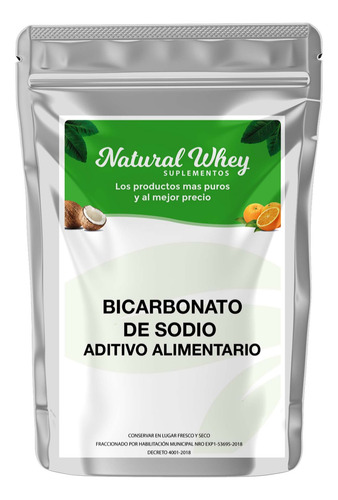 Bicarbonato De Sodio Grado Alimentario 1 Kg Natural Whey