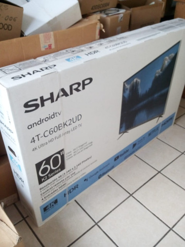 Imagen 4 de 4 de Pantalla Smart 60 4k Sharp Android Tv Nueva Sellada