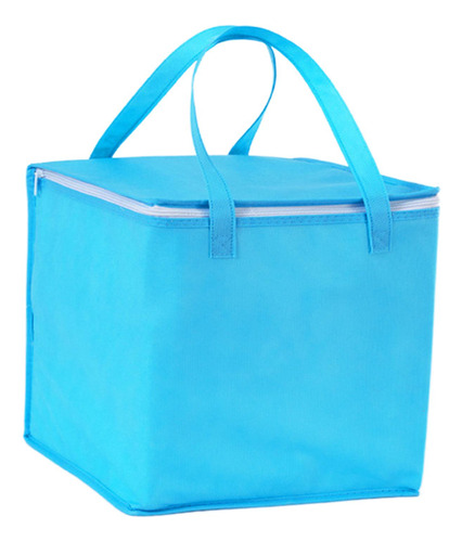 Bolsa De Comestibles Reutilizable Con Aislamiento, Azul