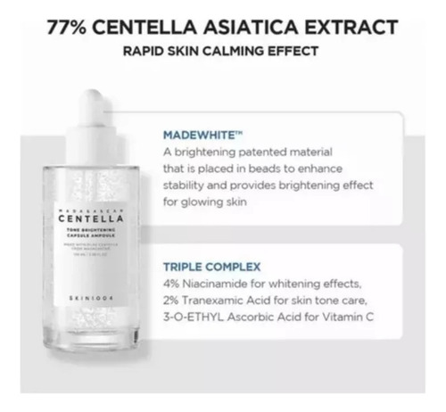 Cápsula Ampolla Blanqueadora Facial