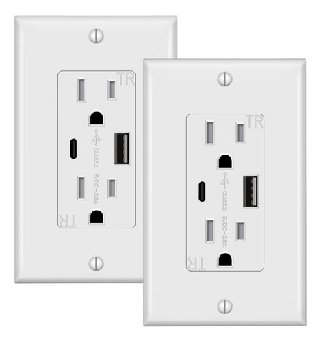 Saída Usb Taketek, Receptáculos Usb-c, Tomada Elétrica