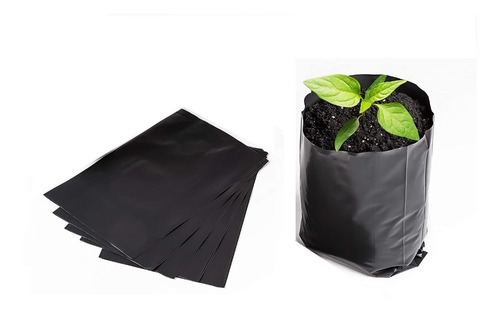 Bolsa Negra De Vivero O Invernadero 24 Cm Por 24 Cm  25 K