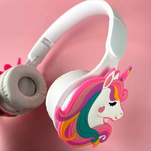 Auricular Bluetooth Infantil Unicornio Tk 688d Color Blanco Color