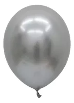 Comprar Globos Látex Cromo Metalizados R12 X 10 Cotillón Activarte Color Plateado Cromo Cotillón Activarte