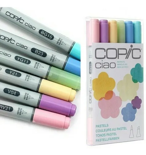 Marcadores Copic Ciao X 6 Pastel Tone Doble Punta