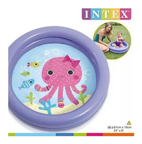 Piscina Inflável Banheira Infantil 17l Polvo Intex