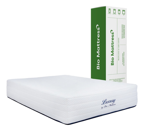 Colchon Bio Mattress Matrimonial Luxury Color Blanco