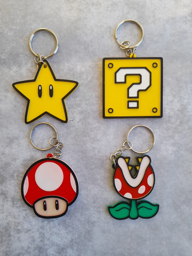 Souvenirs Mario Bross-llaveros Personalizados (40u)