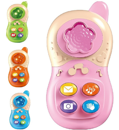 Telefone Celular Infantil Musical Luz Som Bebê Brinquedo