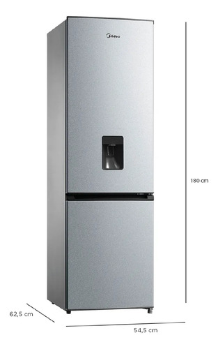 Midea Mdrb380fge50 262 Lts No Frost Light Silver