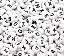 Comprar Letras De Acrilico Luneta Blanca 500 Pzs Pulseras\u002Fbisuteria.