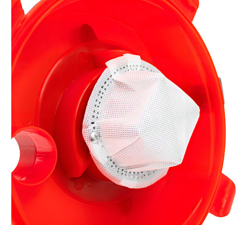 Aspirador portátil portátil para automóviles 12 V compacto color rojo