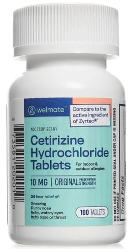 Ceterizina Clorhidrato 10mgx100 - Unidad a $1790