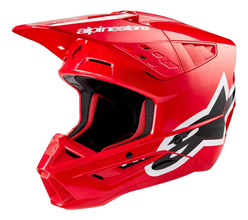 Casco Para Moto Alpinestars Supertech S  Color Negr Talla  X