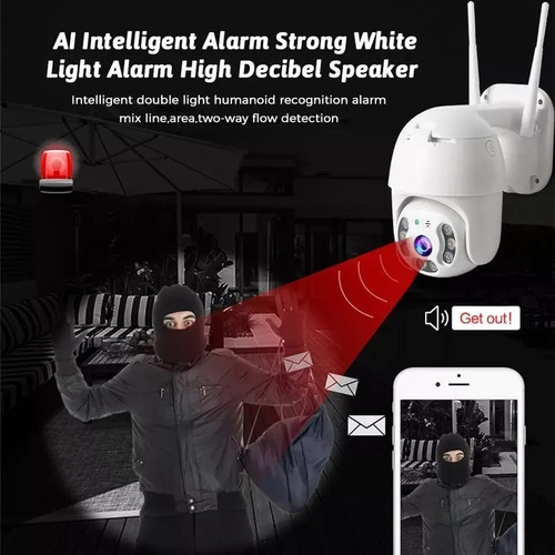 Imagen 10 de 10 de Camara Ip Wifi Exterior 1080p Inalambrica Hd