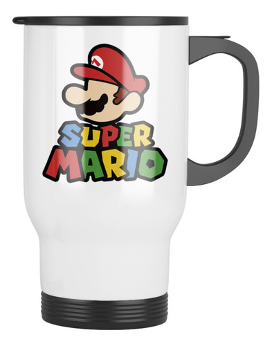 Tazon Taza Termica Super Mario Bross Con Tapa