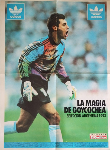 Póster Sergio Goycochea Selección Argentina 1993. El Gráfico