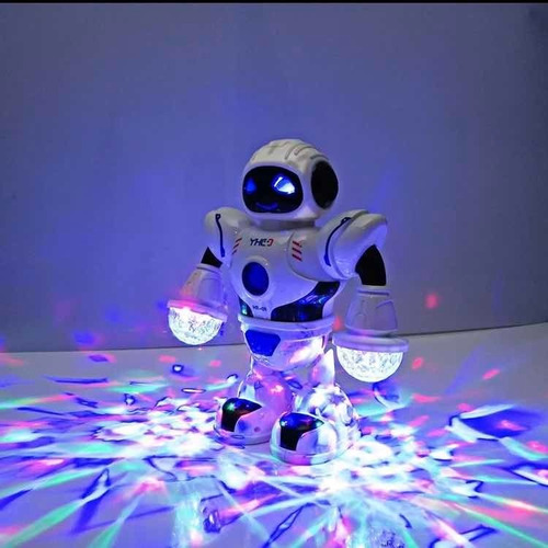Imagem 2 de 9 de Robô Musical Smart Space Dançe Luz Led Ht-01 Pronta Entrega