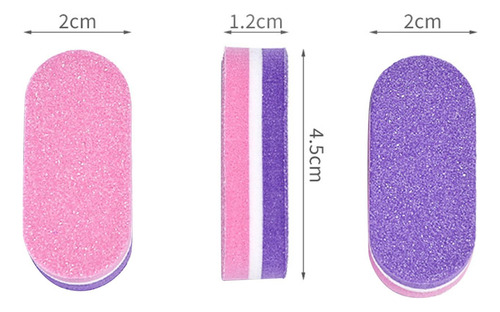 50x Mini Limas De Uñas Y Pulidores Bloques De Pulido De