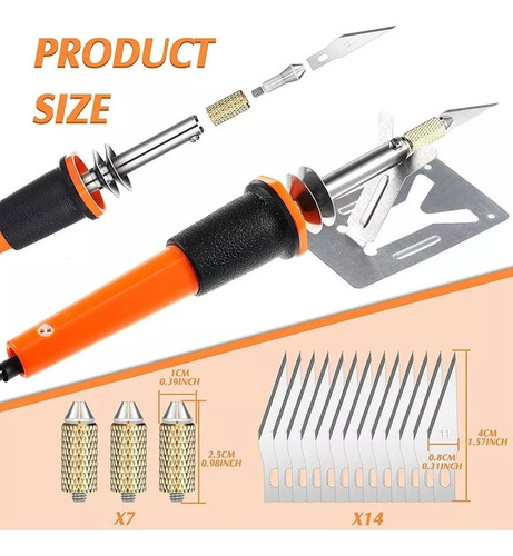 Herramienta De Corte Con Cuchillo Caliente De 30 Piezas For