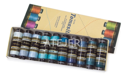 Imagen 2 de 6 de Hilos Para Coser Tomasito 10 Unidades X 90 Mts Gamas Color