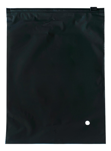 Saco Plástico Eva Preto Fosco 20x30cm 50und Roupa Trilho Zip