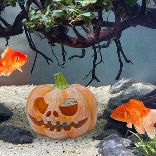 Decoraciones De Acuario De Calabaza Adornos De Acuario De Ca