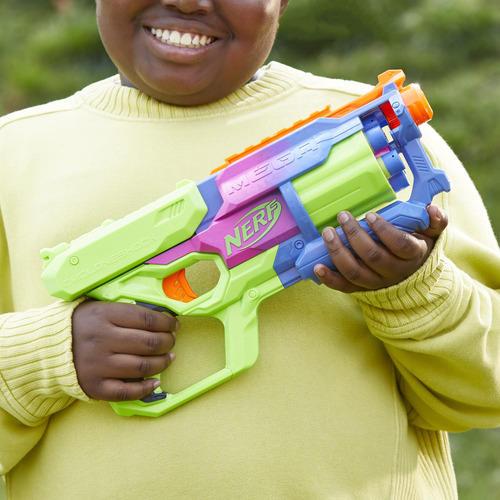 Toy Blaster Nerf Mega Cycloneshock Con 6 Dardos Accustrike