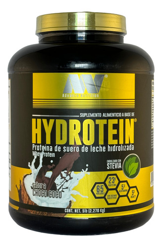 Hydrotein Whey Protein Chocolate Coco 5 Lbs Advance Nutrition