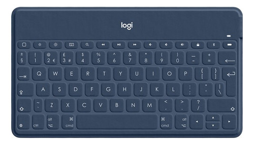 Teclado Logitech Bluetooth Ultra Slim para iPad iPhone, azul