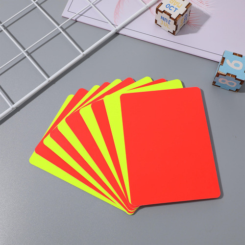 Juego De Tarjetas De Árbitro Deportivo, 10 Unidades, Color R