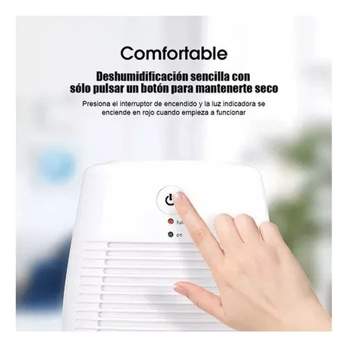 Deshumidificador Eléctrico Extractor De Humedad Blanco