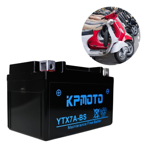 Batería De Gel Motocicleta Ytx7a-bs Pila Para Moto Motoneta