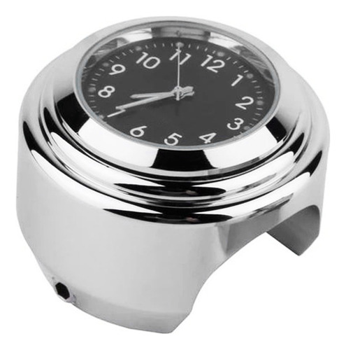 Reloj De Manillar De Motocicleta Cromado Precise Time