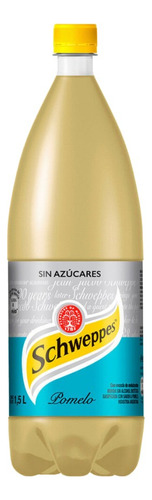 Gaseosa Schweppes Pomelo Zero Sin Azucares 1,5l Caja Pack X8