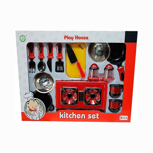 Juego Set De Cocina Con Anafe Y Tabla - Kitchen Set - Vaj 