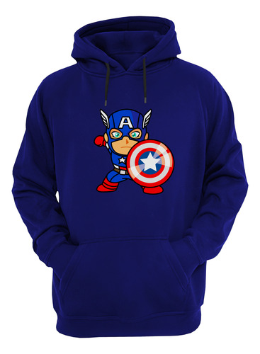 Capitan America Steve Rogers Buzo Canguro Friki Tu Eres #3