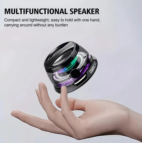Altavoz Bluetooth Led Ultraportátil Altavoces Inalámbricos R 1 Paquete Negro