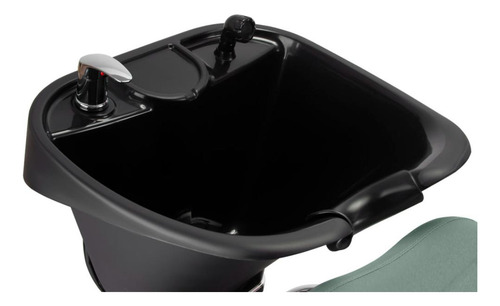 Lavatório De Cabelo Com Cuba Reclinável Dompel Preto/verde