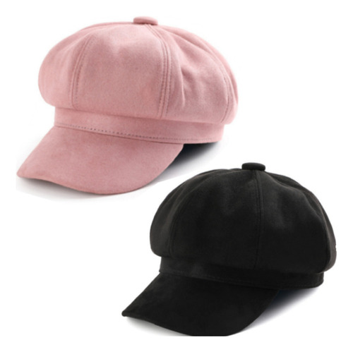 Gorro Francés Clásico Con Boina Vintage Para Mujer, 2 Piezas