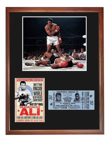 Muhammad Ali Vs Sonny Liston 1965 Foto,entrada Y Programa