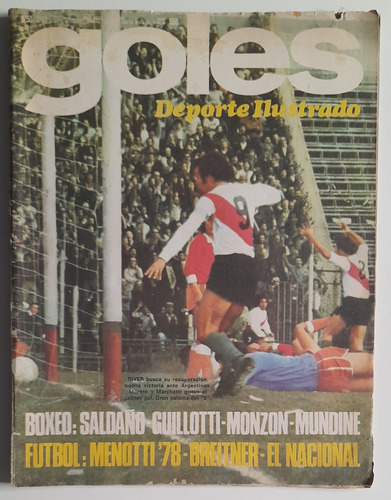 Revista Goles N° 1342 River Lamina San Lorenzo 1974