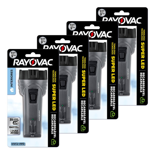 04 Lanternas Interiores Super Led Mini Rayovac