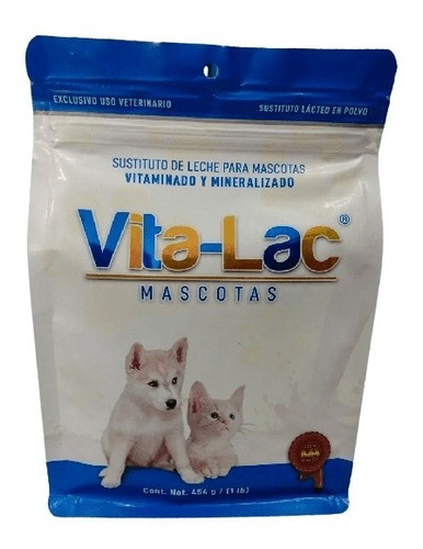 Vita-lac Mascotas Sustituto Leche 454 Gr Cachorros Y Gatitos