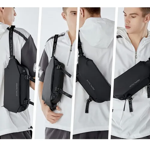 Bolso Mensajero Impermeable Cangurera Elegante Antirrobo