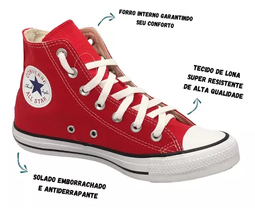 Tênis Cano Alto Converse All Star Chuck Taylor - Adulto