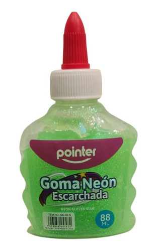 Goma Escarchada Glitter Con Neon  Pointer  88ml Unidad