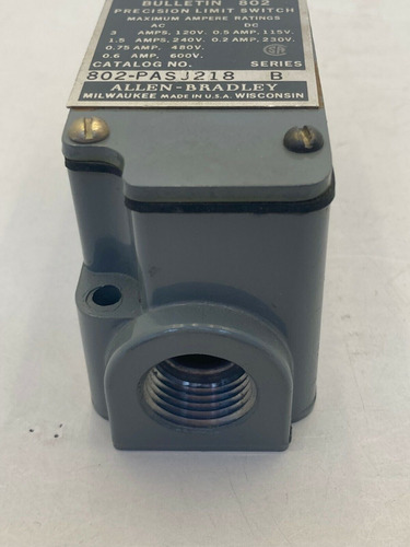 Allen Bradley 802-pasj218 Precision Limit Switch Roller Bbd